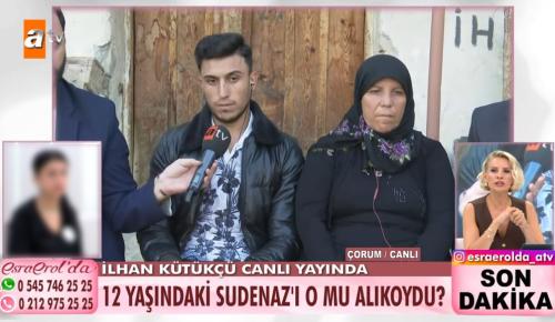 12 yaşındaki kayıp kız çocuğu S.K.’yı Esra Erol 24 saat içinde buldu.