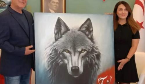 Asena Ressam’dan Bozkurt Gazeteci’ye Özel Bozkurt Tablo…