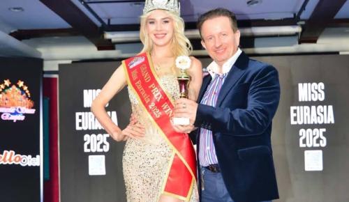 Miss Eurasia 2025 Tacı, İstanbul’da Yaşayan Odessa Güzeli Maria Tetievskaya’nın Oldu!