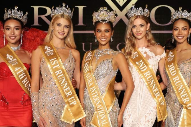 Miss Aura International 2025 Güzeli Muhteşem Finalde Taç Giydi